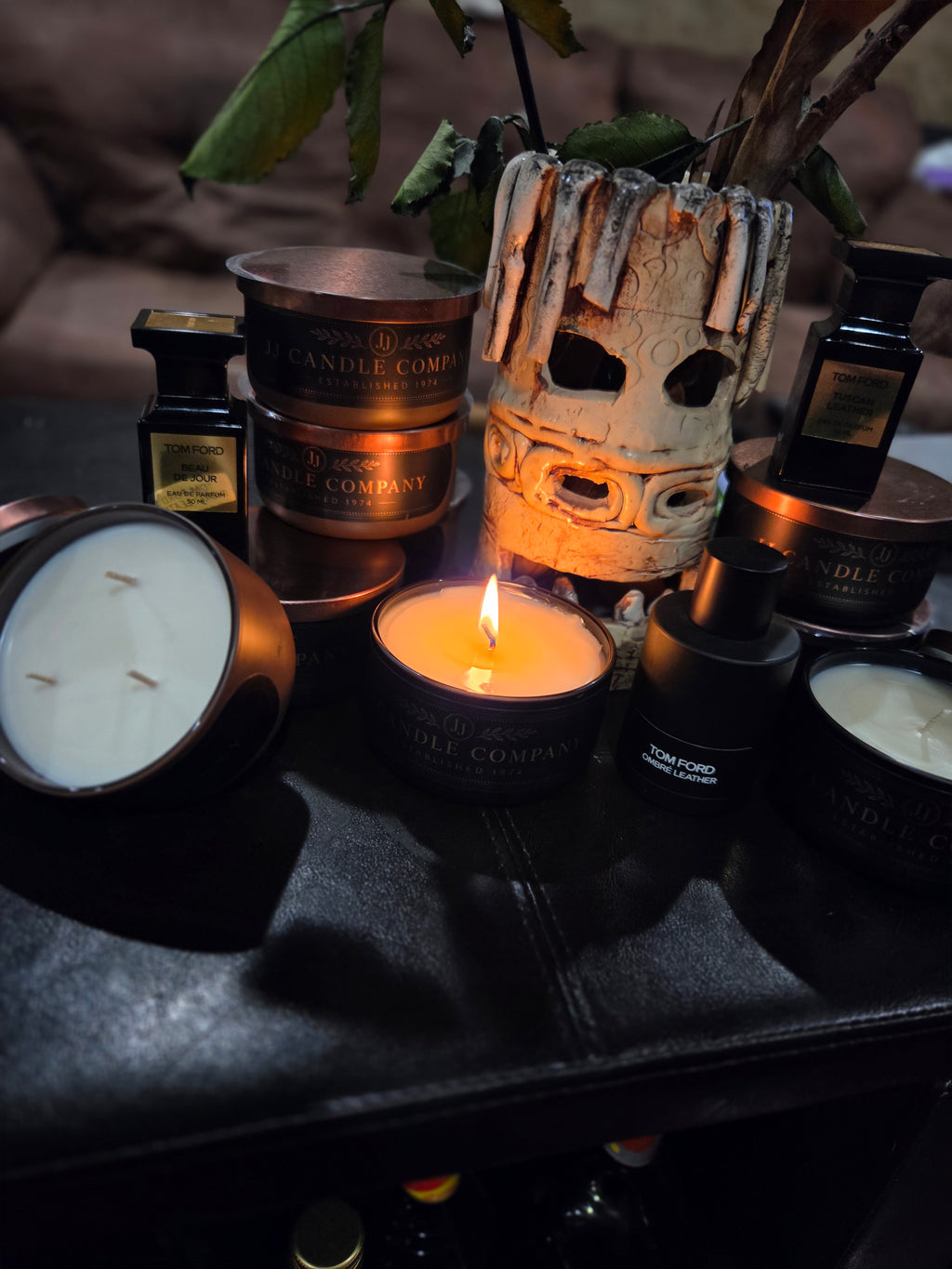 Midnight Leather (single wick/Black)