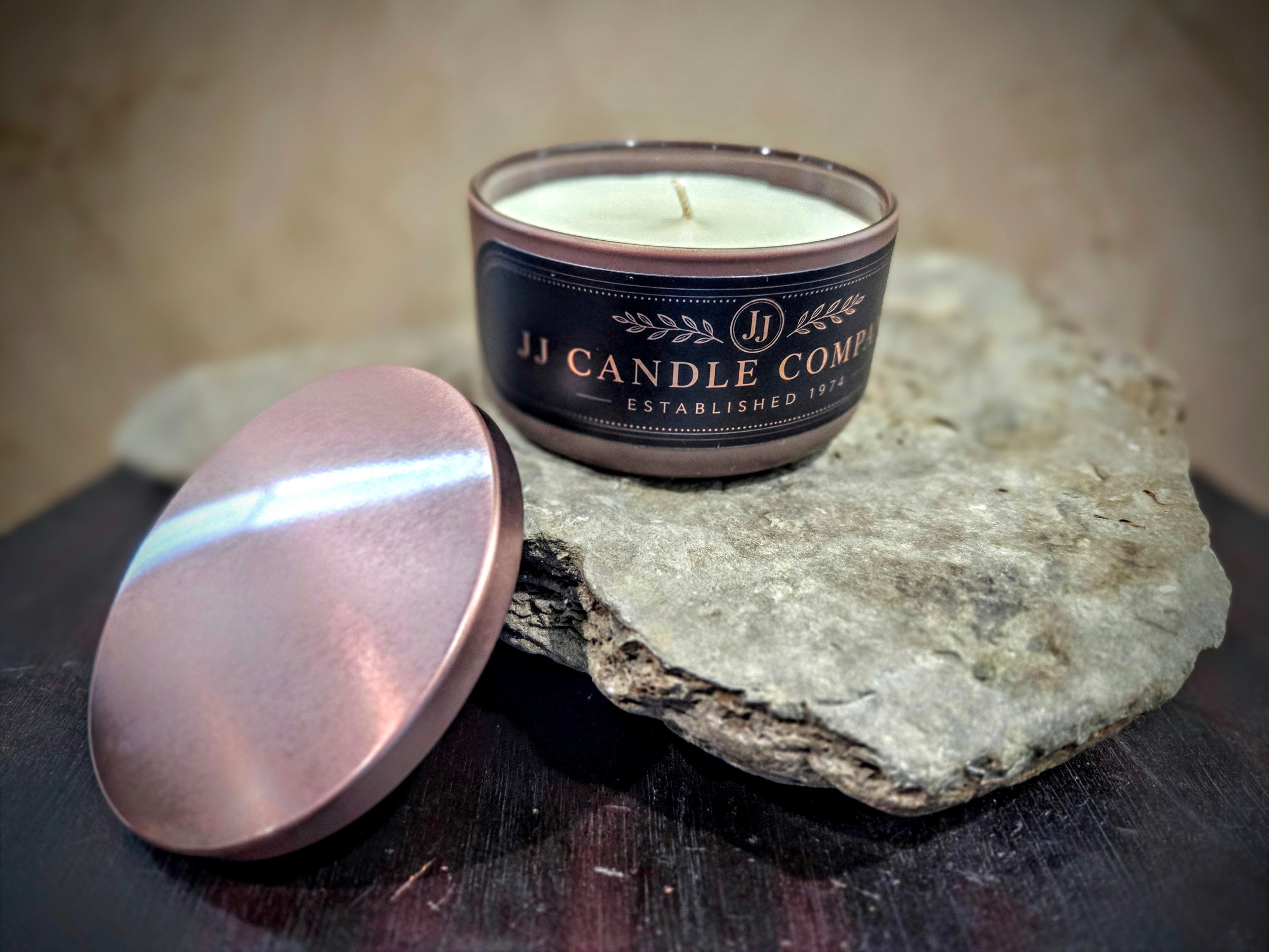 Midnight Leather (single wick/brown)